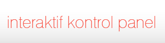 interaktif kontrol panel